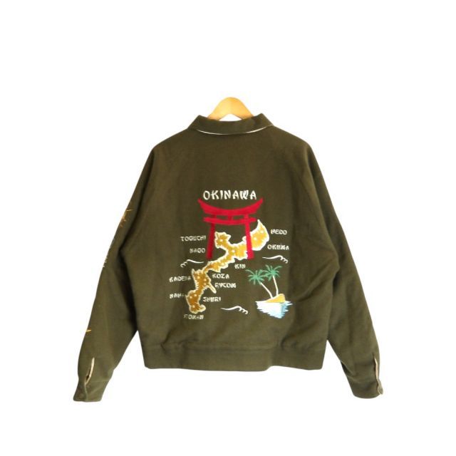 NITE KLUB OKINAWA SOUVENIR JACKET OLIVE サイズ44 ナイトクラブ