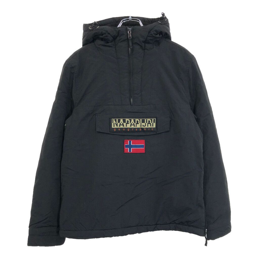 NAPAPIJRI ナパピリ 中綿 アノラックパーカー ブラック(メンズ M)中古 