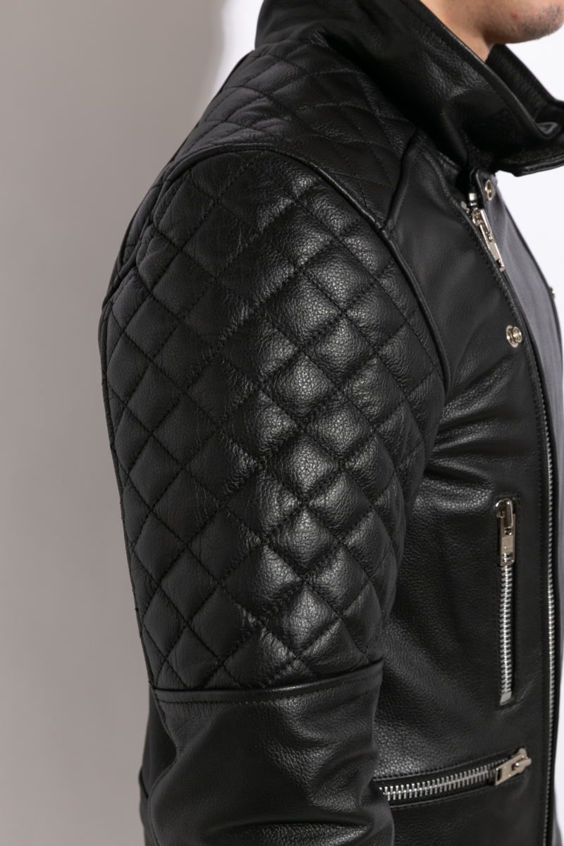 ライダースジャケット レザージャケット フリーダムレザー 本革 革ジャン メンズ ハイネック ダブルライダース