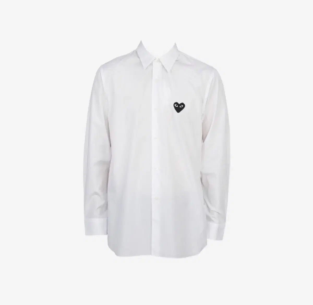 【雷市場（ポンジャン）商品韓国直送】 COMME des GARCONS(コム・デ・ギャルソン) ブラックワッペン ホワイトシャツ S サイズ