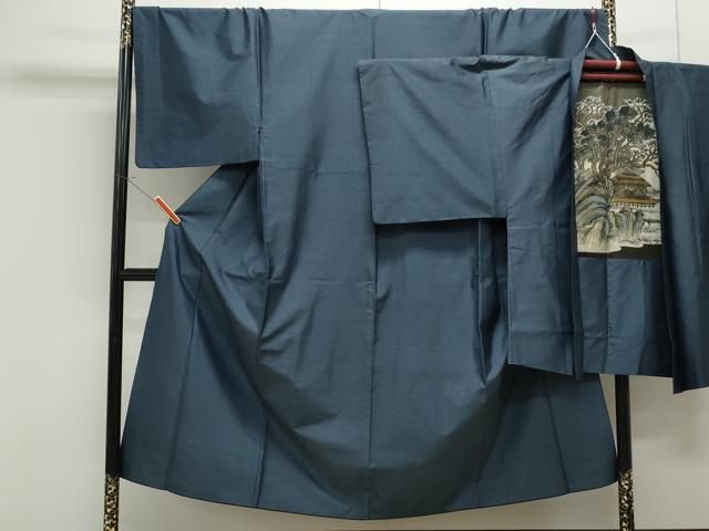 平和屋着物●男性 本場大島紬 アンサンブル 吉祥文 正絹 CAAS9329th