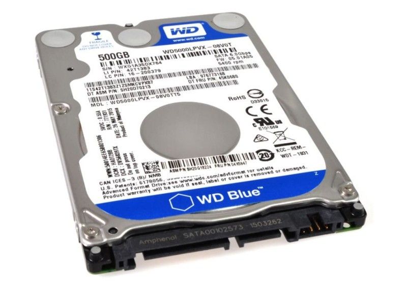 WD5000LPCX - Digital Blue 500GB 5400RPM 2.5 Sata Hard Drive 【公式