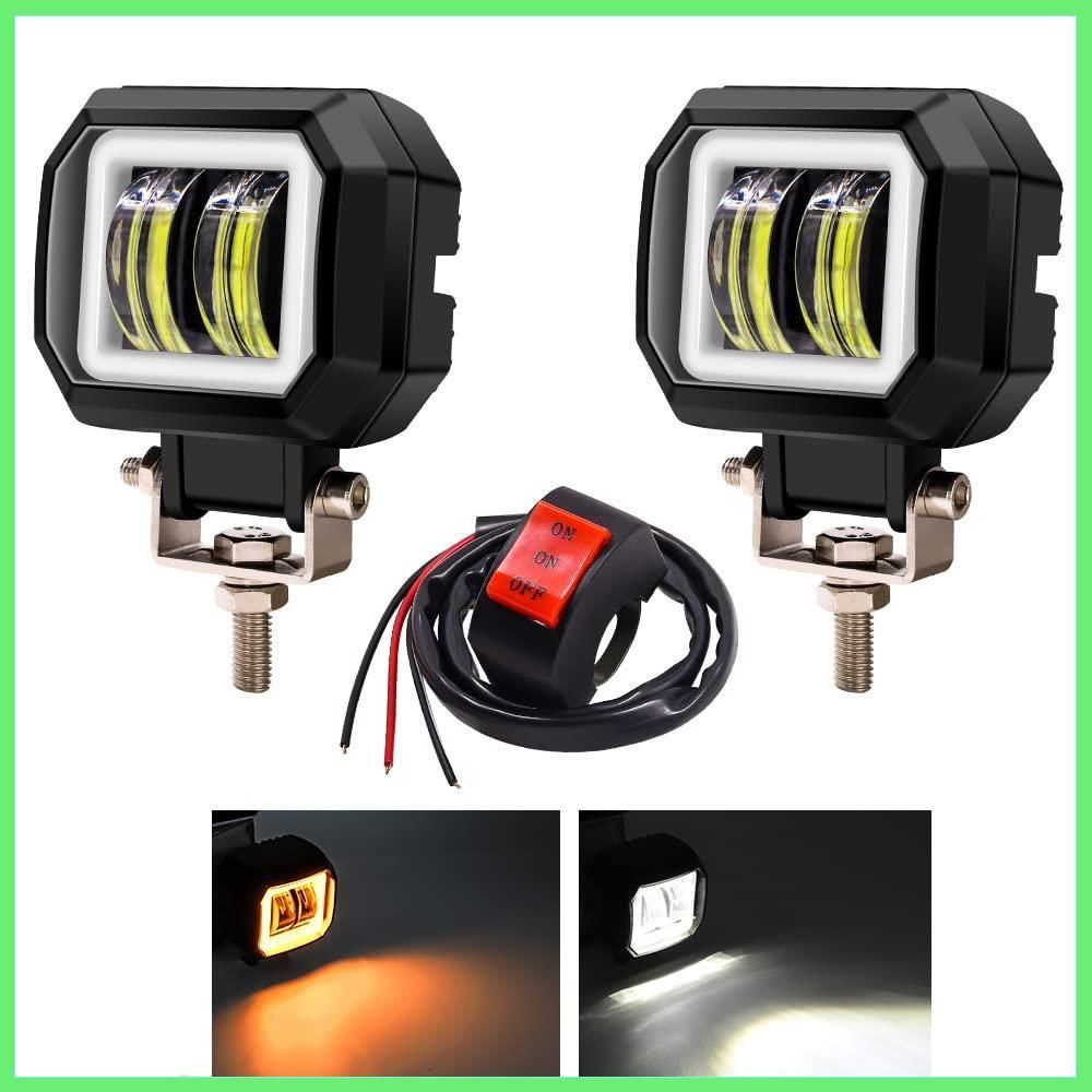 LED イカリング ホワイト+アンバー 12V24V兼用