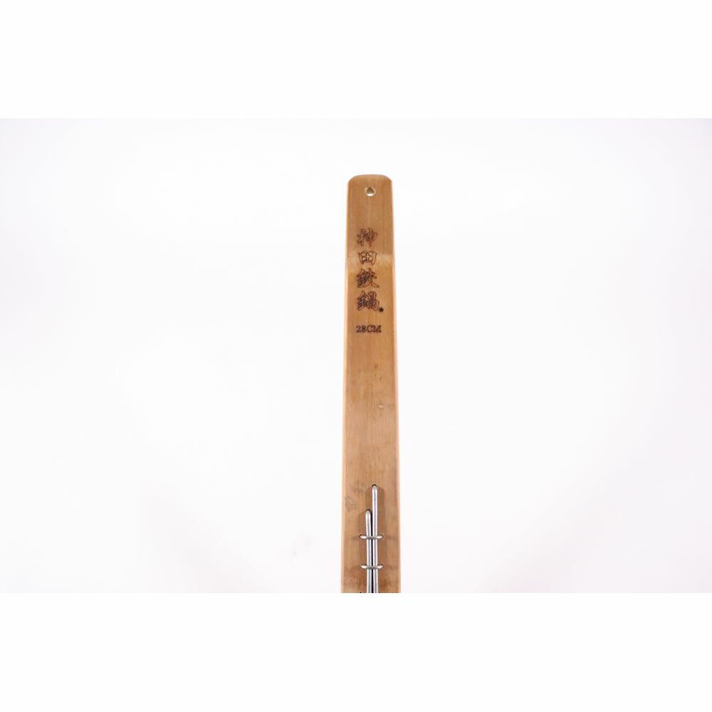 カンダ 神田鉄鍋 炭化竹柄 そば揚げ 細目 28 cm 3