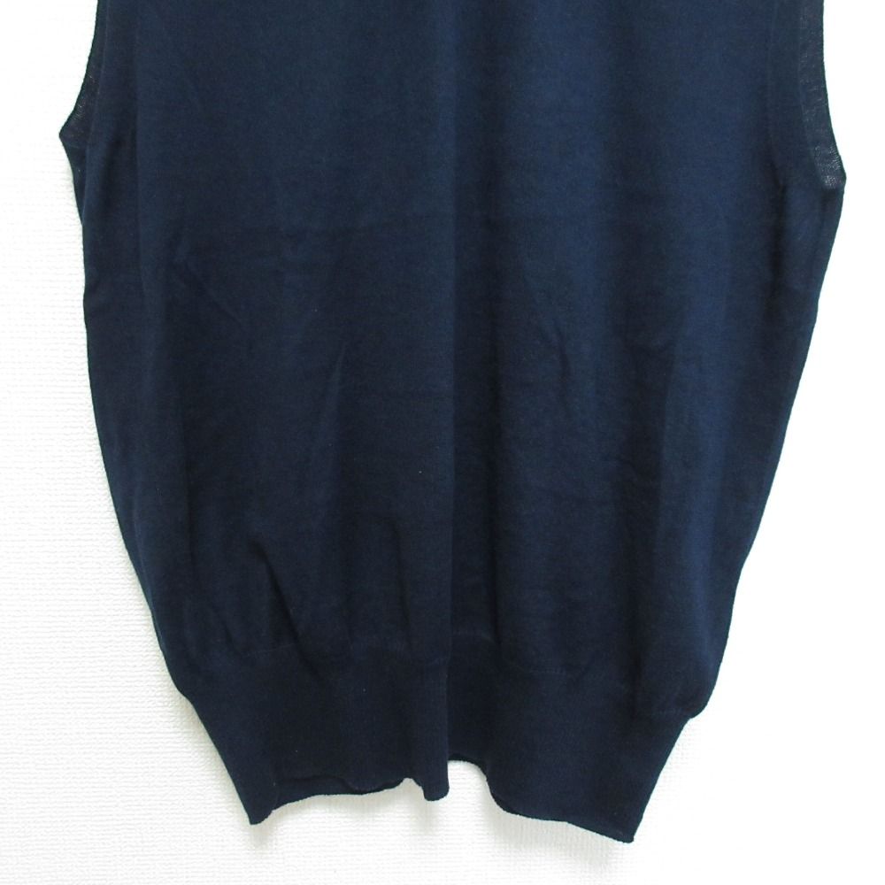 良品 BLAMINK ブラミンク コットンシルクカシミヤ18Gノースリーブ  