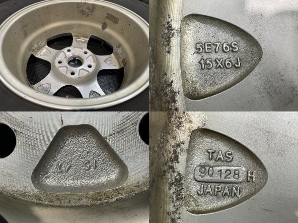 BS BLIZZAK VRX2 195/65R15】スタッドレス【TAS JAPAN TARGA 15インチ 