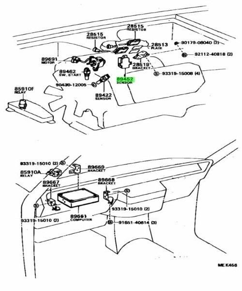 トヨタ カローラ レクサス ES250 E.F.I. スロットル ポジション センサ COROLLA Lexus ES250 Sensor Throttle Position 1987 05 - 1992 05