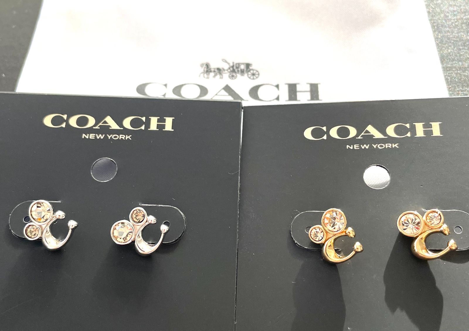 お値下げしました【新品未使用】COACH シグネチャー クリスタル 