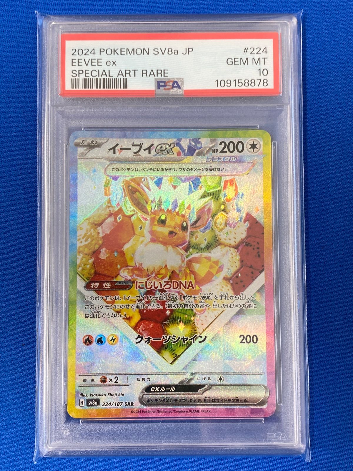 ポケモンカード イーブイEX 224/187 SAR PSA10 PSA10 ポケモンカード