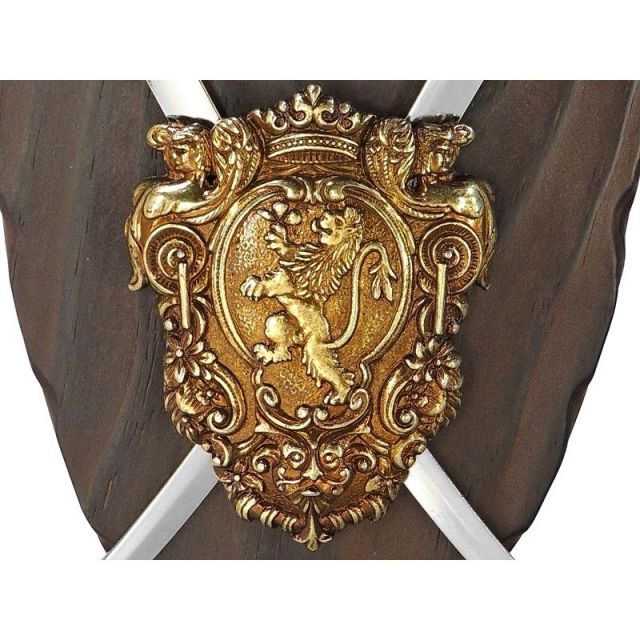 DENIX デニックス 壁掛け装飾 サーベル&盾 ディスプレイ 578 模造刀