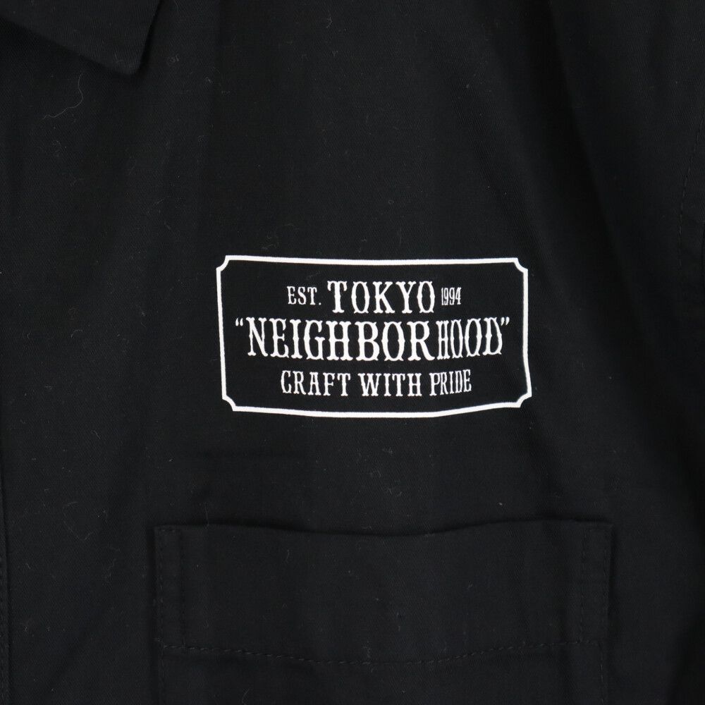 NEIGHBORHOOD (ネイバーフッド) 21SS CLASSIC WORK SHIRT C-SHIRT クラシックワーク半袖シャツ 211TSNH -SHM02 ブラック - メルカリ