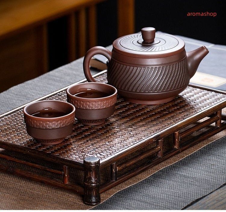 中国茶器 紫砂壺 紫砂茶碗 茶杯 2客セット 紫砂急須 手作り 跳刀