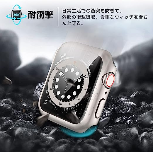 44mm スターライト CAERMA Apple Watch用 ケース iWatch Series SE2/SE ...