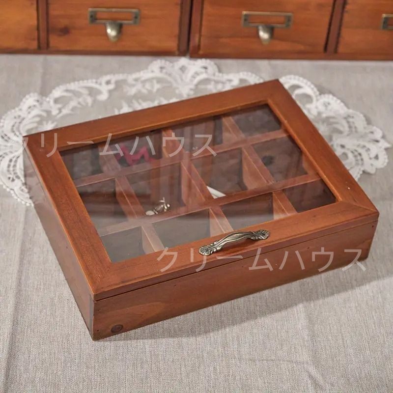 【新品・未使用】ビンテージスタイル　アクセサリ収納　収納ボックス/小物入れ aimoha 収納 ビンテージスタイル アクセサリ収納 収納ボックス