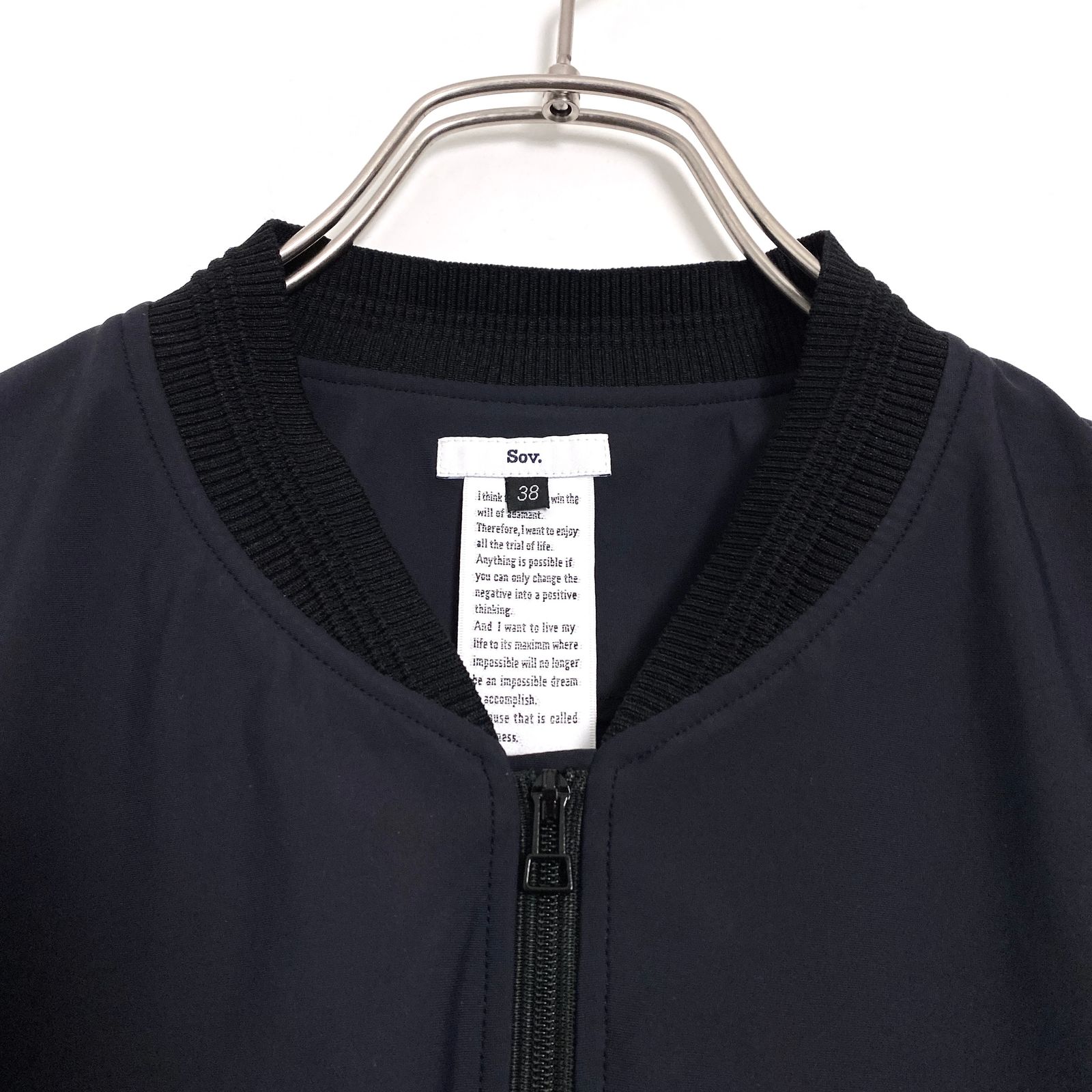 ✨極美品✨Sov. ソブ バックフリルショートブルゾン ブラック Sov. / バックフリルショートブルゾン OUTERS Night STORE