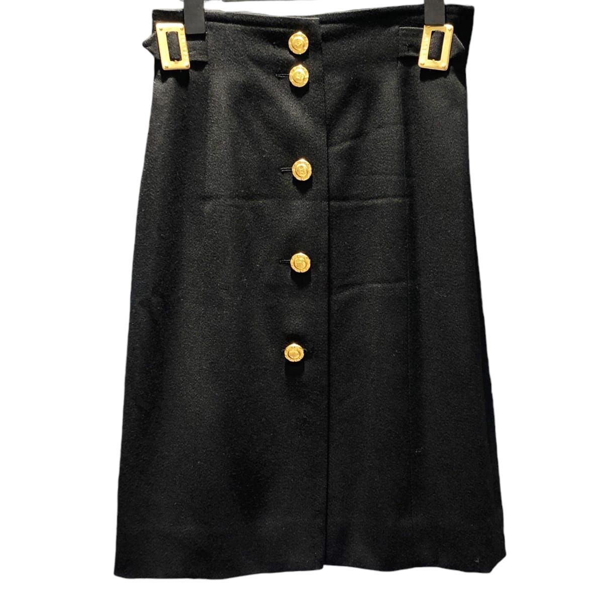 【美品】CELINE マカダムボタン　スカート 美品】CELINE マカダムボタン スカート