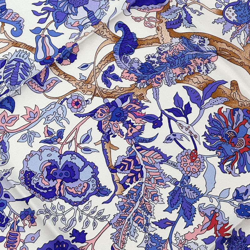 エルメス HERMES スカーフ カレ90 Fantaisies indiennes 眩惑の