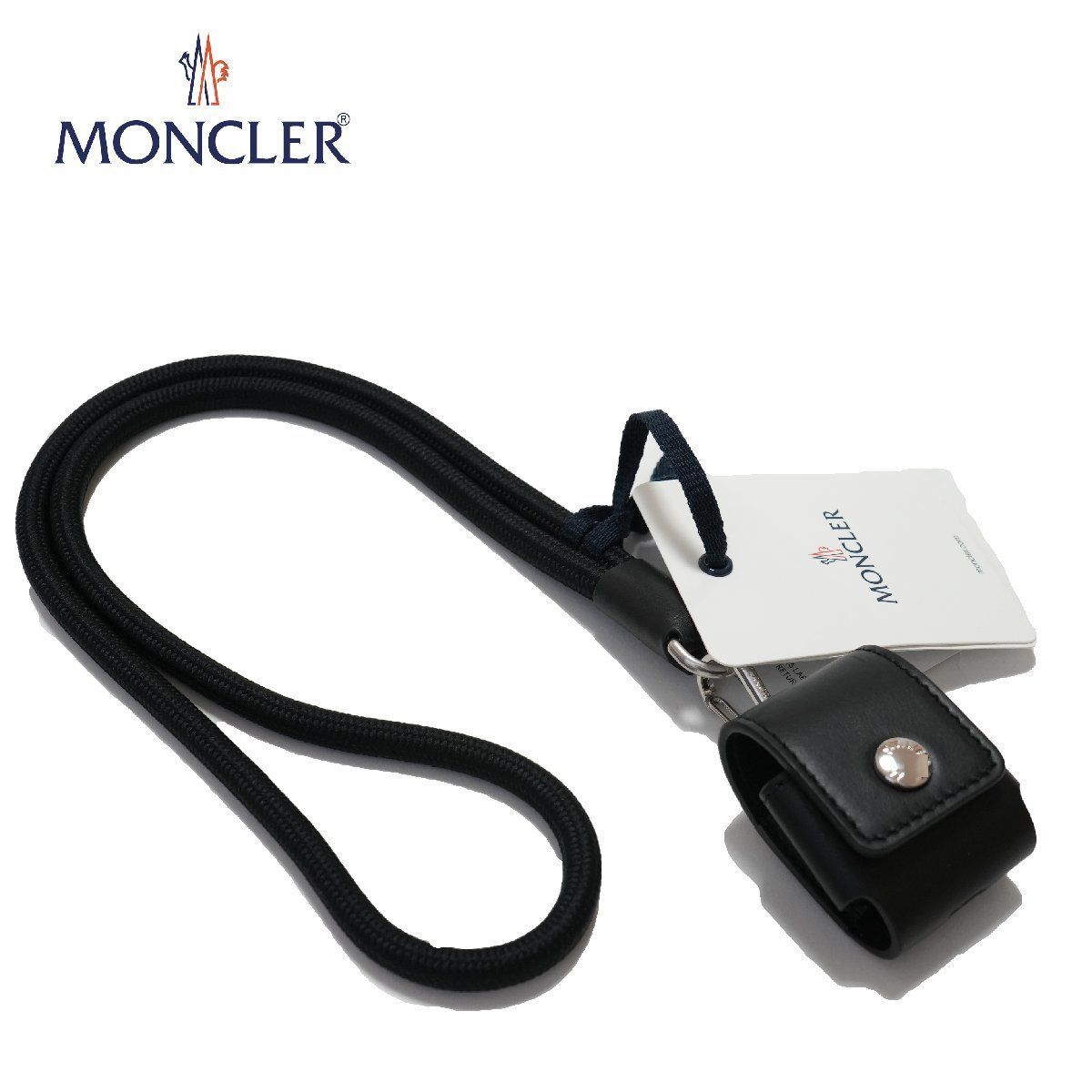MONCLER モンクレール AirPodsケース ショルダー紐 シリコン 青