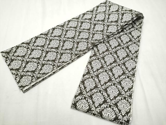 平和屋着物○両面 半幅帯 型染め 縦枠花文 綿 逸品 CAAX1533hy - メルカリ