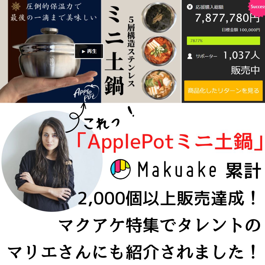 アップルポット18cm 土鍋風 5層ステンレス 2人~3人前に最適【apple pot