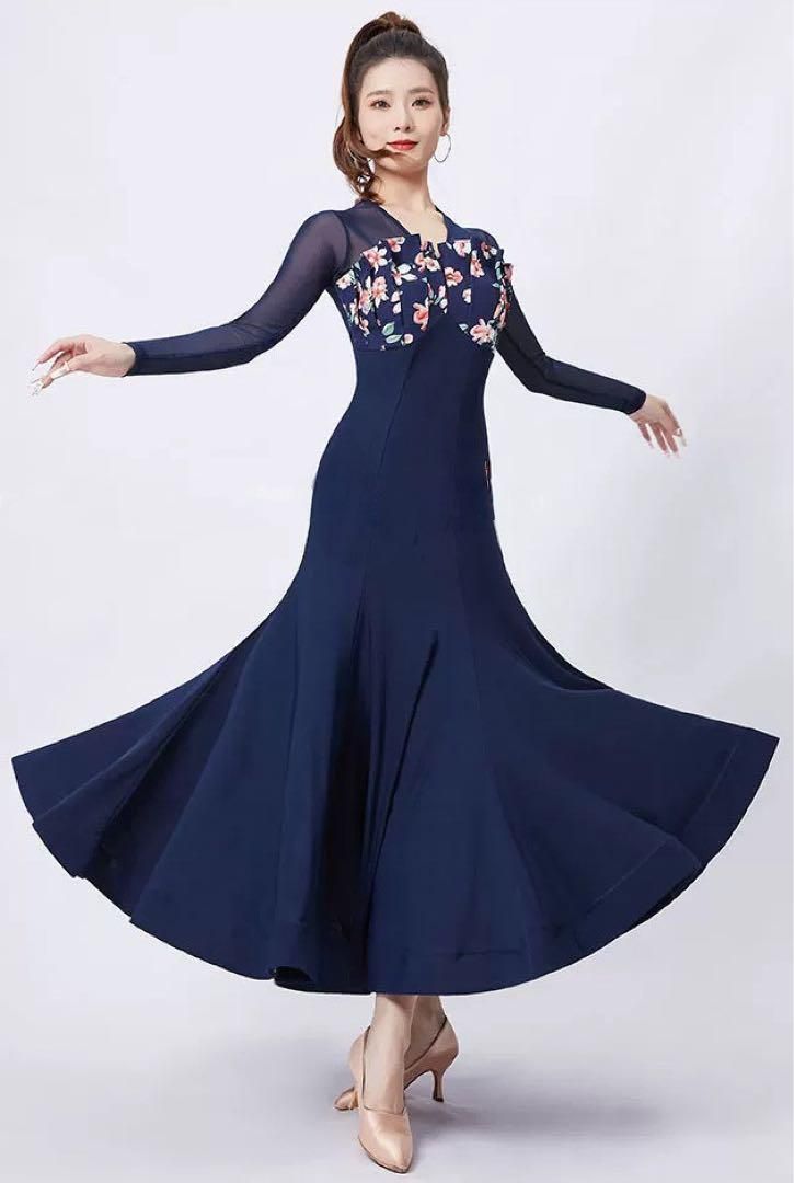 人気花柄スタンダードワンピース！ストレッチ素材で練習着にピッタリ！ スタンダード花柄ワンピースストレッチ素材の練習着?