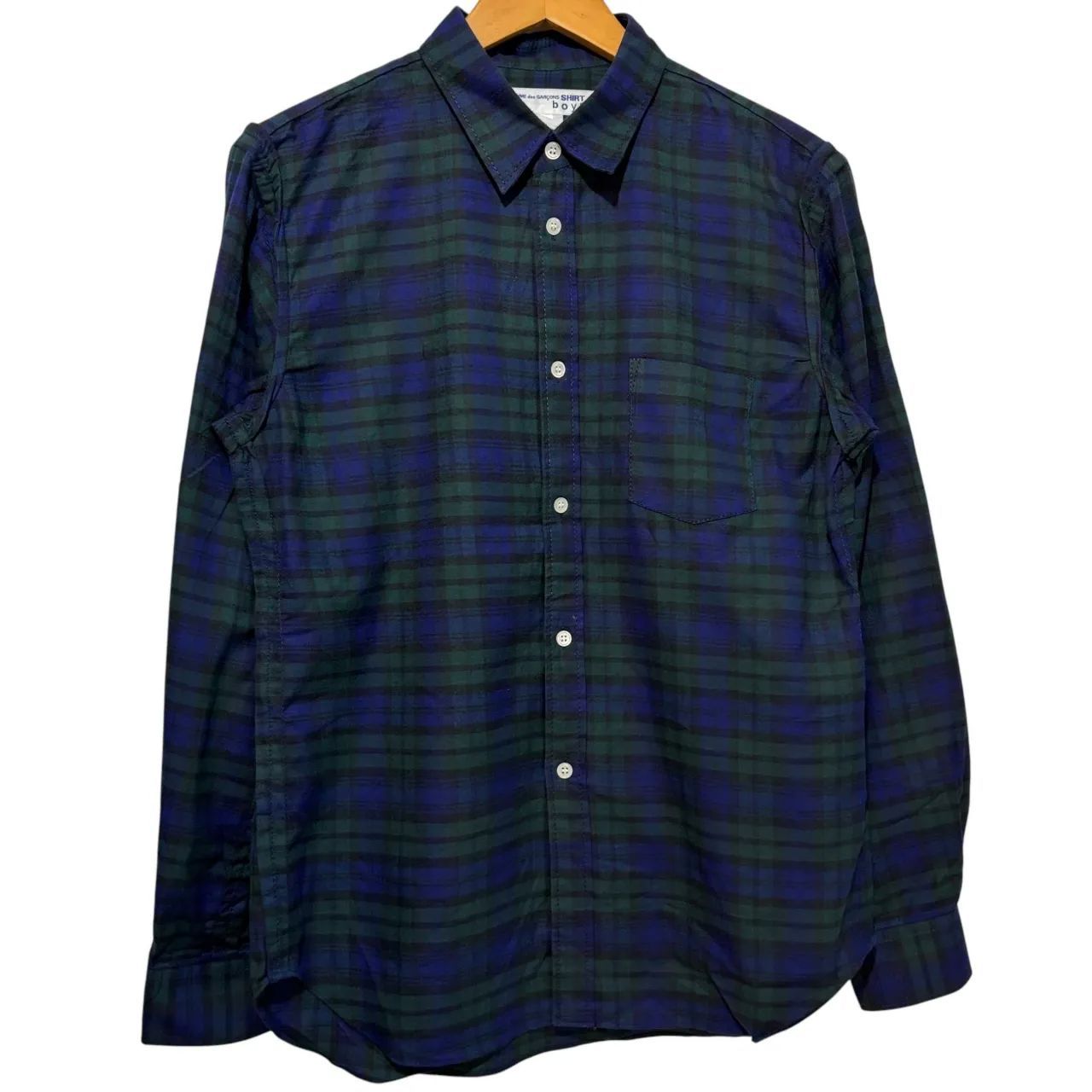 フランス製 COMME des GARCON SHIRT boys ブラックウォッチ柄 チェック