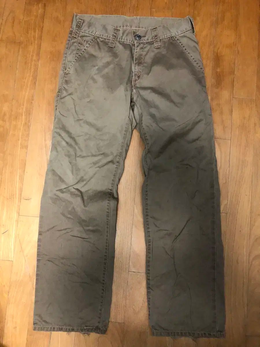 リーバイス タイプ1 ヴィンテージ ウォッシュ ベージュ コットンパンツ 34