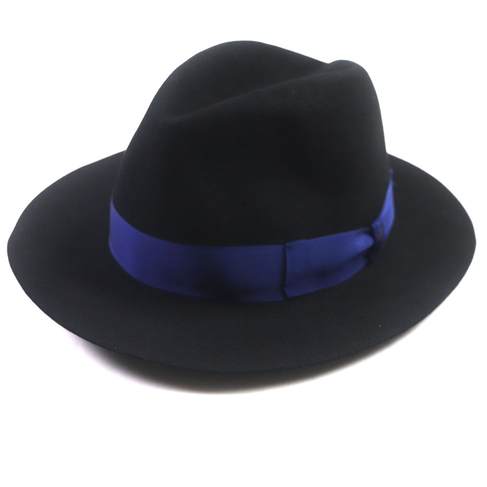 ボルサリーノ ラビット フェルトハット リボン付き 美品】ボルサリーノ