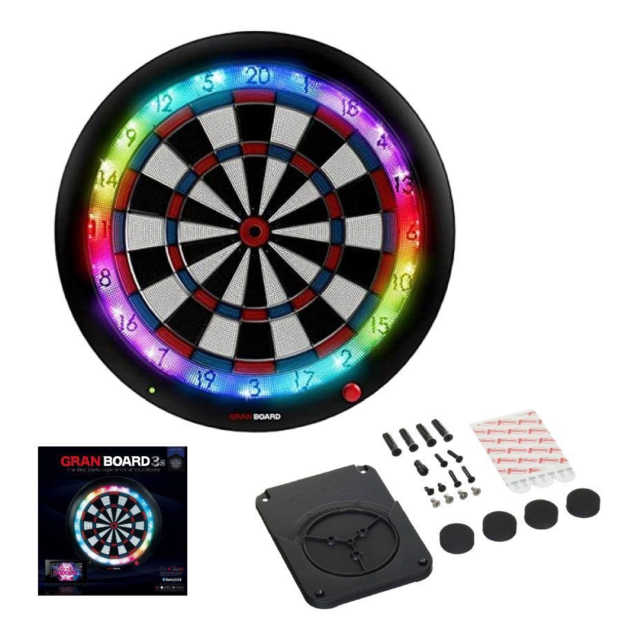 全国 3 S ブルー レッド 取付ブラケット付きセット グランボード ダーツボード ホルダー すぐに取付