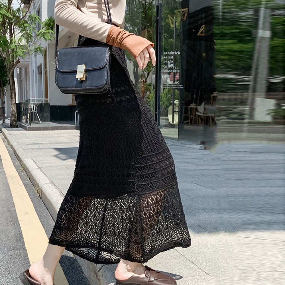新品　DOUBLE STANDARDCLOTHING 透かし編みロングスカート 楽天市場】【SUMMER FAIR】SC/M/Lサイズ [低身長サイズ有]かぎ針