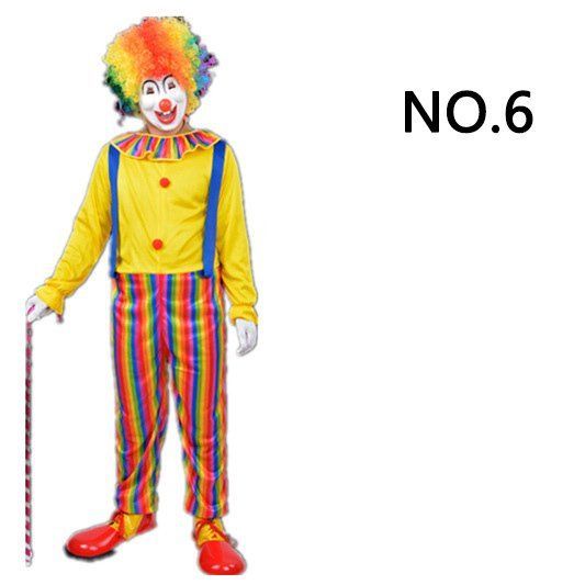 超目玉 新品 未使用 ピエロ衣装男性大人用 仮装 お化けパーティー道具 ハロウィン コスプレ No 6 その他 Wblog Paraiso Peru Com Wblog Paraiso Peru Com
