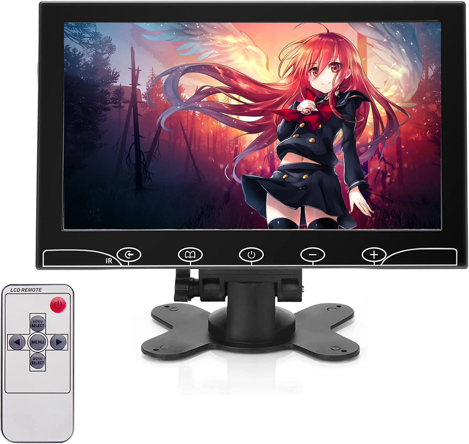 【新着商品】AISHICHEN 10.1インチ小型ディスプレイHDMIモニター 1024 x 600 スピーカー内蔵Raspberry Piディスプレイミニディスプレイ HDMIディスプレイ60 Hz 5 ms リモコン付きIPSスクリーンディスプレイ