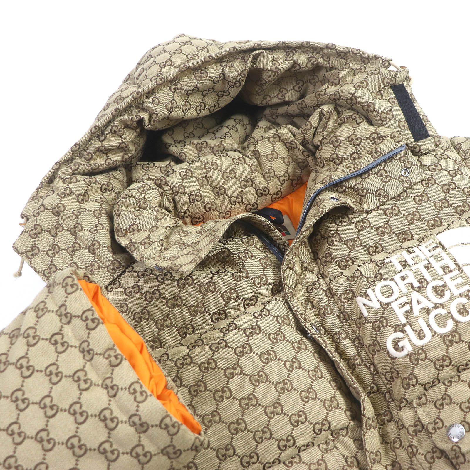 極美品□GUCCI グッチ THE NORTH FACE ザ・ノースフェイス 657012 GG総柄 ロゴエンブロイダリー ダウンジャケット ベージュ  M イタリア製 正規品 メンズ - メルカリ