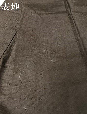 平和屋着物○男性 紬 アンサンブル 黒鳶色 正絹 逸品 AAAV9075np