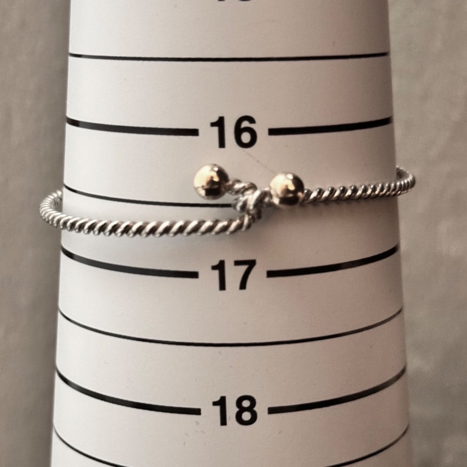 TIFFANY twist silver×K18 bracelet “hook&eye” ティファニー