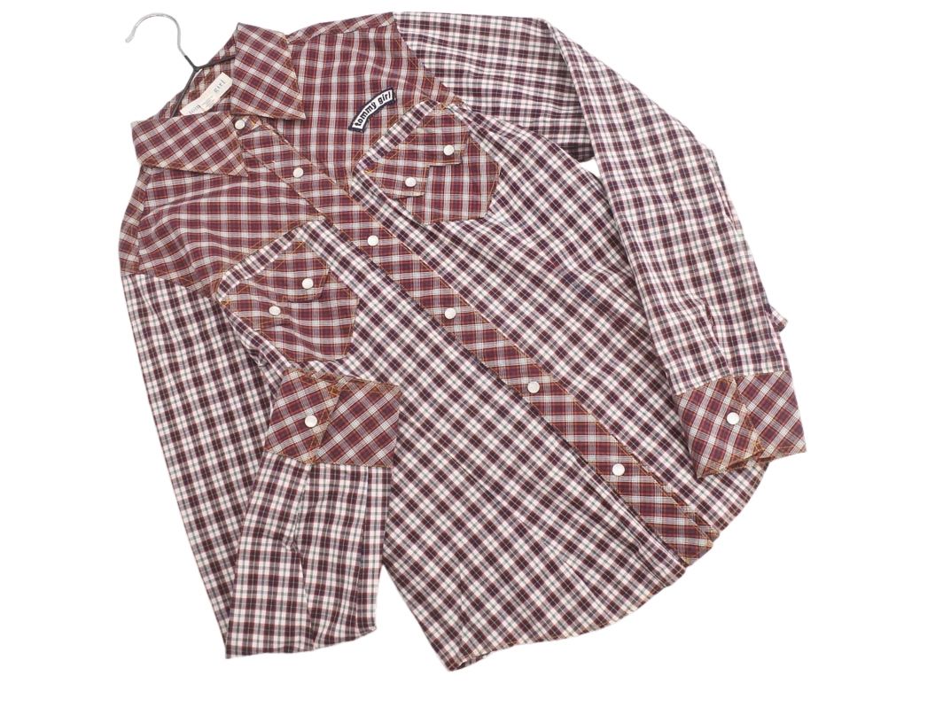  girl(トミーガール) 長袖チェックシャツ 楽天市場】【中古】TOMMY GIRL / トミーガールチェック長袖