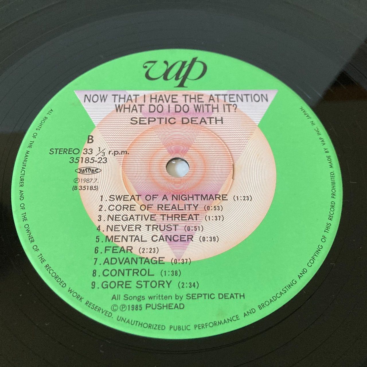 Septic Death / Now That I Have The Attention What Do I Do With It