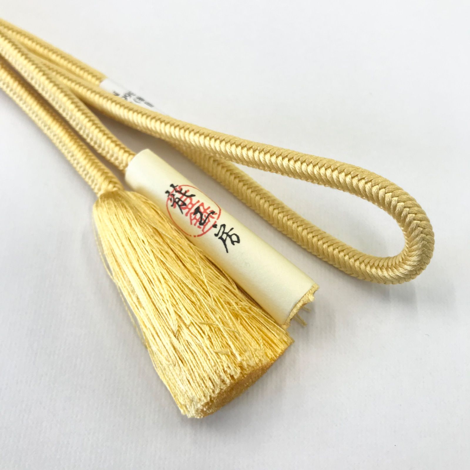 帯締 細洋角組 無地 美しいキモノ2024夏号P130掲載 龍工房謹製 奈良組  