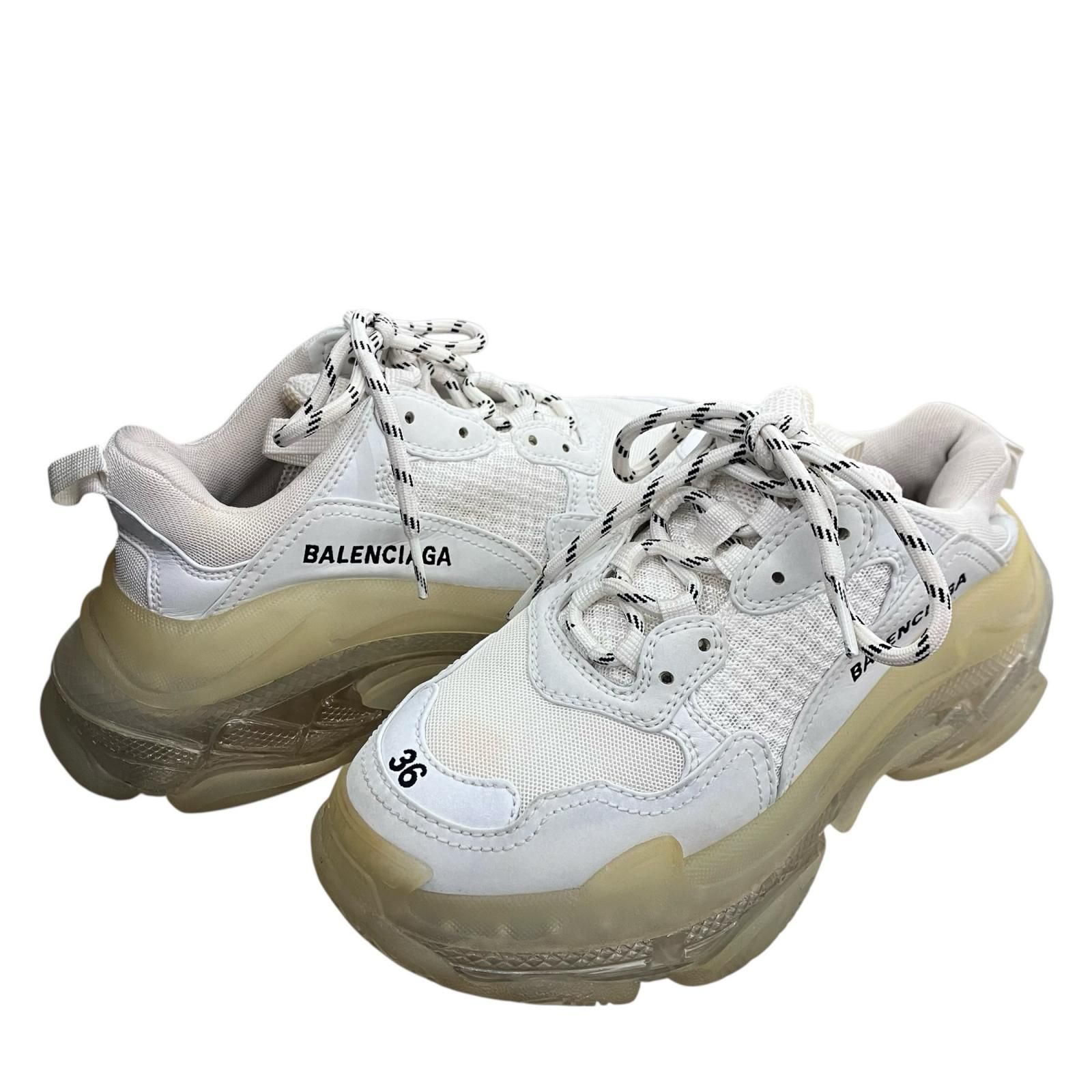 186005 BALENCIAGA バレンシアガ スニーカー トリプルS 544351 24cm 