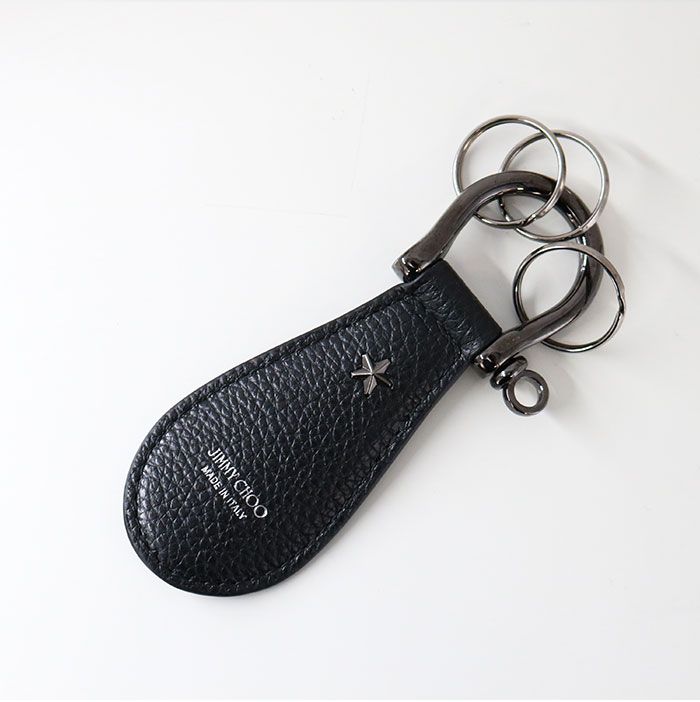 JIMMY CHOO ジミーチュウ WARREN キーリング グレイニー カーフ