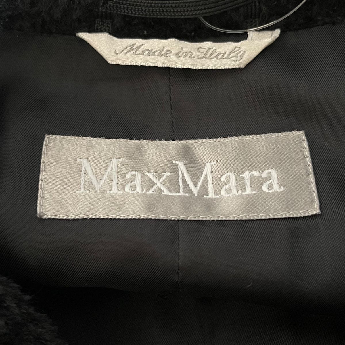 Max Mara(マックスマーラ) コート サイズI38 レディース美品 - 黒 長袖/秋/冬/アルパカ混