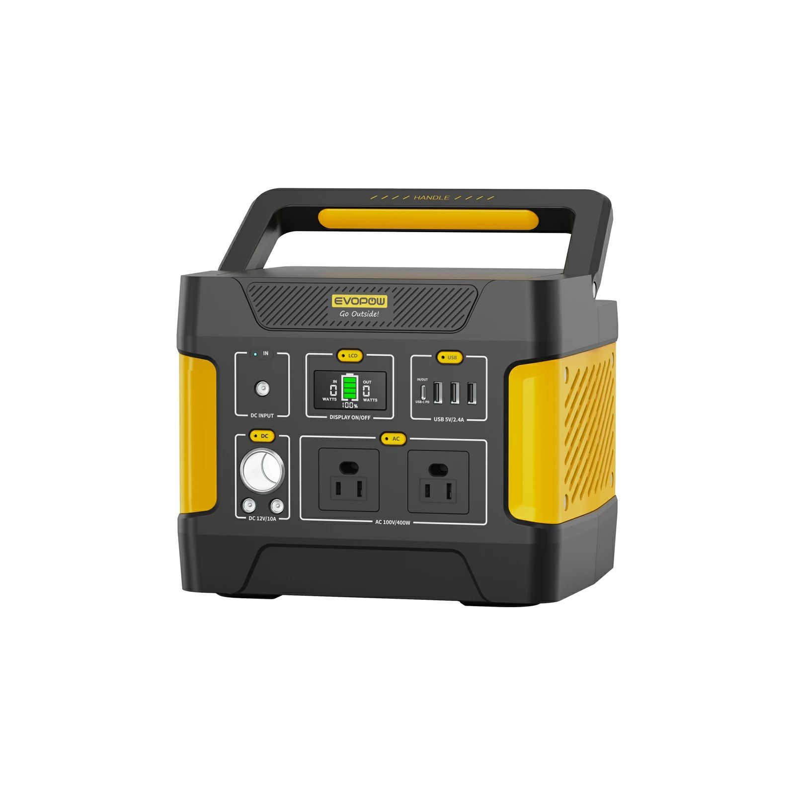 全新品EVOPOWポータブル電源-355Wh/110938mAh　イエロー防災色 Amazon.co.jp: Evopow ポータブル電源 ソーラーパネル セット