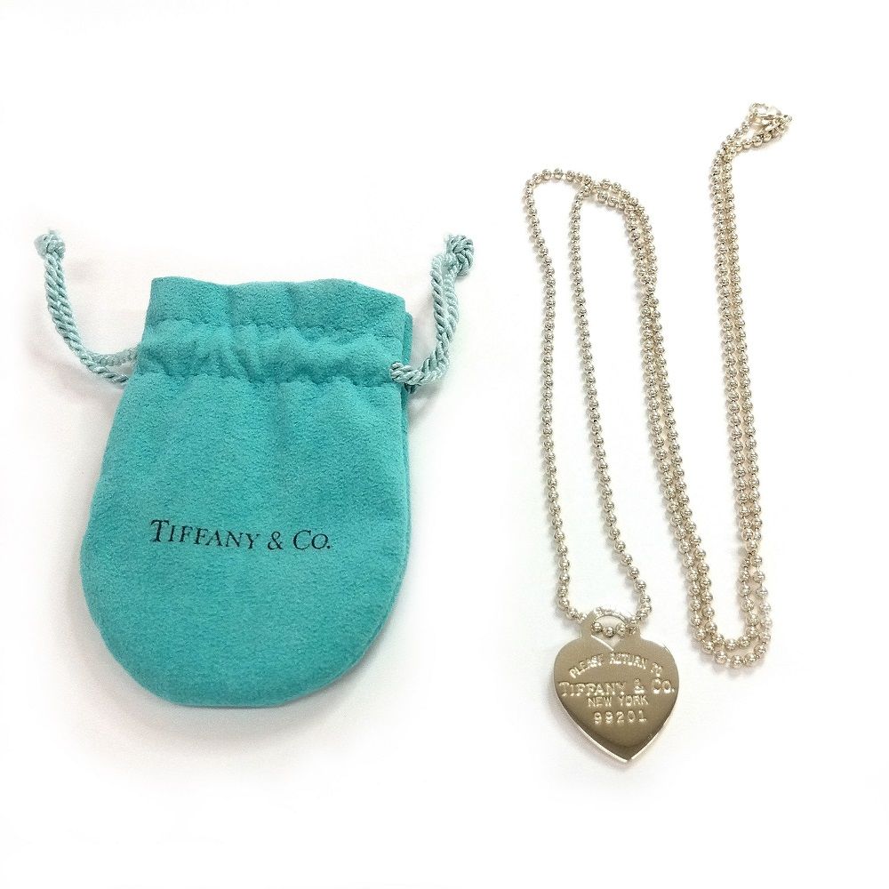 ティファニー Tiffany&Co. リターントゥ ネックレス SV925 シルバー ハート タグ ロングチェーン【中古】