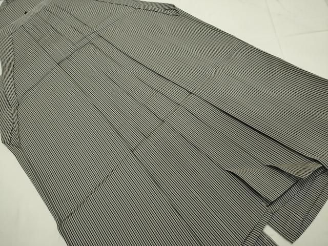 平和屋着物男性　行灯袴　縞　正絹　逸品　DAAO2213ud