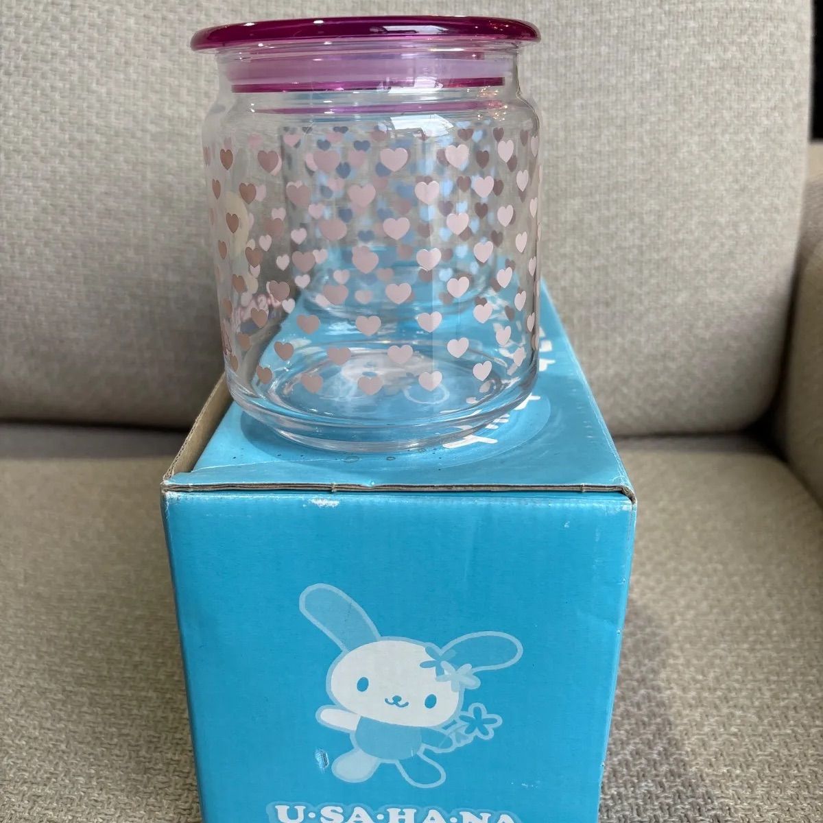 🌼SANRIO/USAHANA】箱入り未使用品グラスキャニスターセット サンリオ