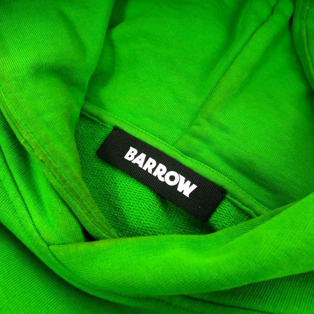 バロー BARROW プルオーバー ロゴパーカー フーディ L グリーン