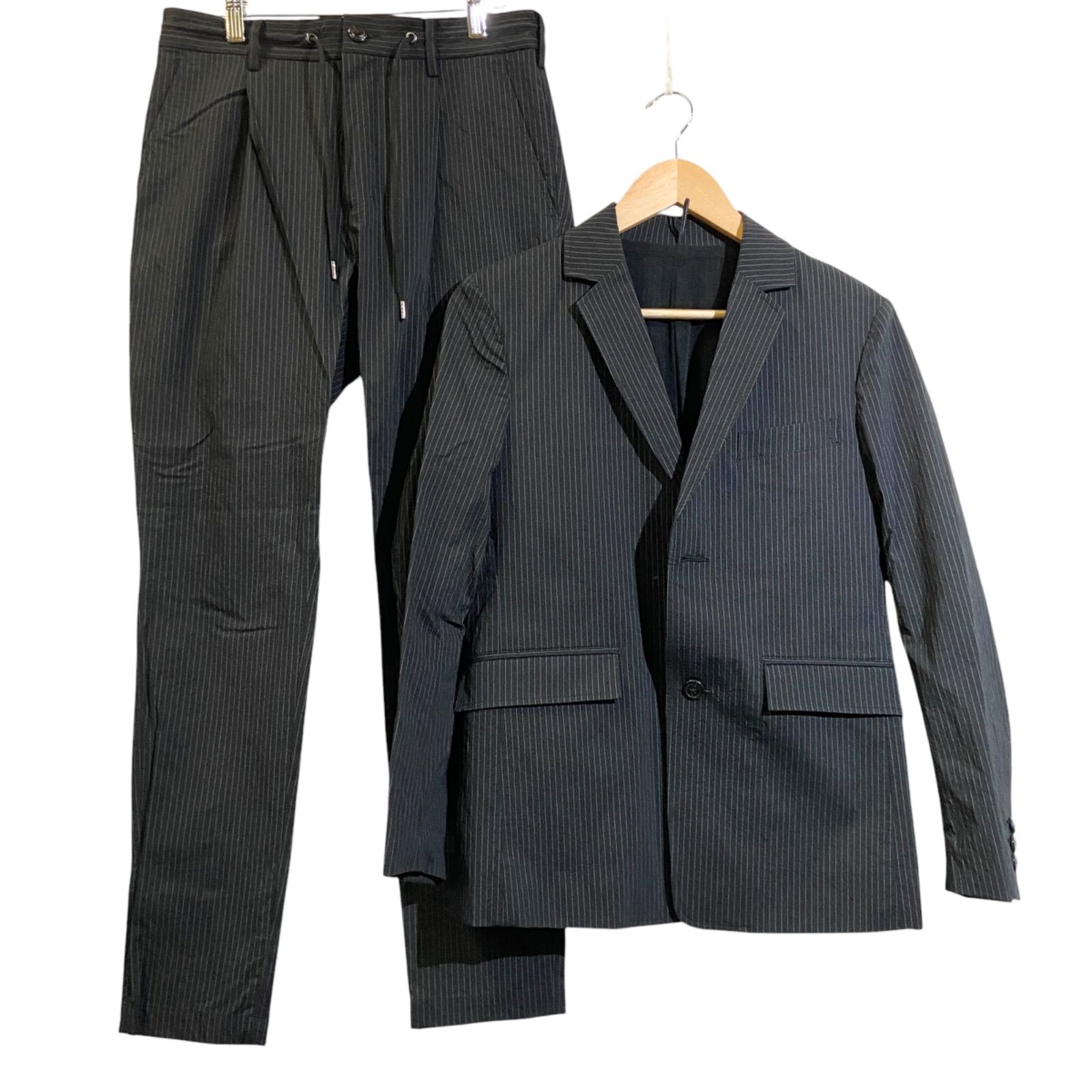 美品/ジュンハシモト/ナノユニバース/セットアップ/トラベルスーツ/ブラック jun hashimoto nano universe ジュンハシモト ナノユニバース