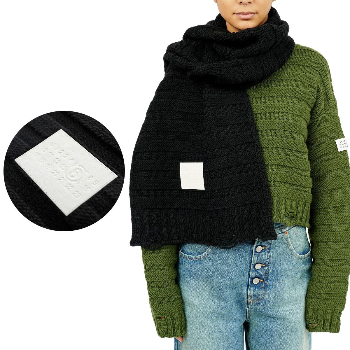 マフラー・ストール MM6 Maison Margiela FW25 (S52TE0054 M13040900) MM6 Maison Margiela takes it back to the nice 'n' sleazy 90s