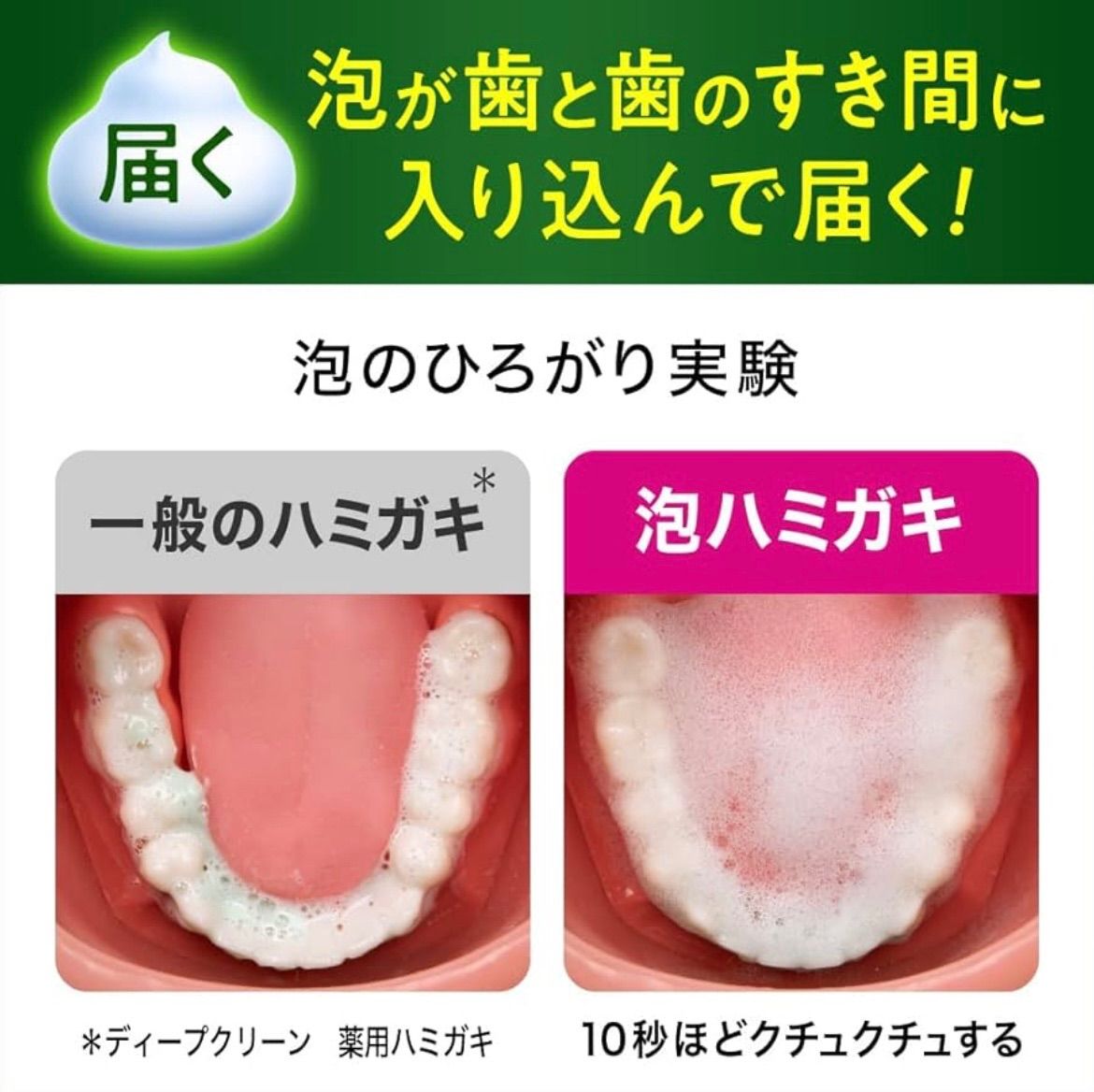 ディープクリーン 泡ハミガキ 190ml  2箱セット まとめ  歯磨き粉 液体ハミガキ 歯槽膿漏  花王