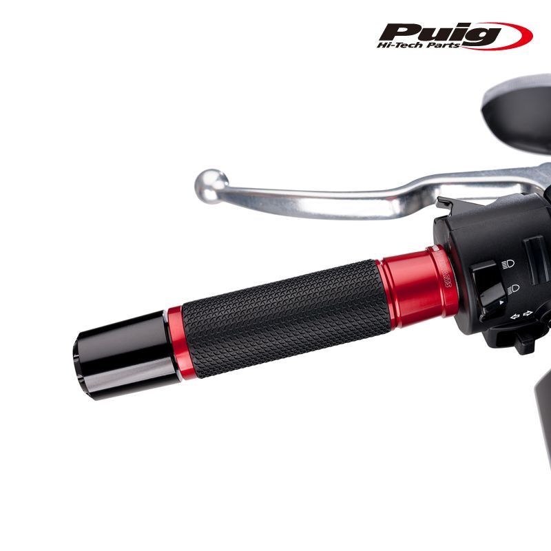 Puig 6326R HI-TECH ASCENT GRIPS RED 119mm 汎用 プーチ アセント グリップ